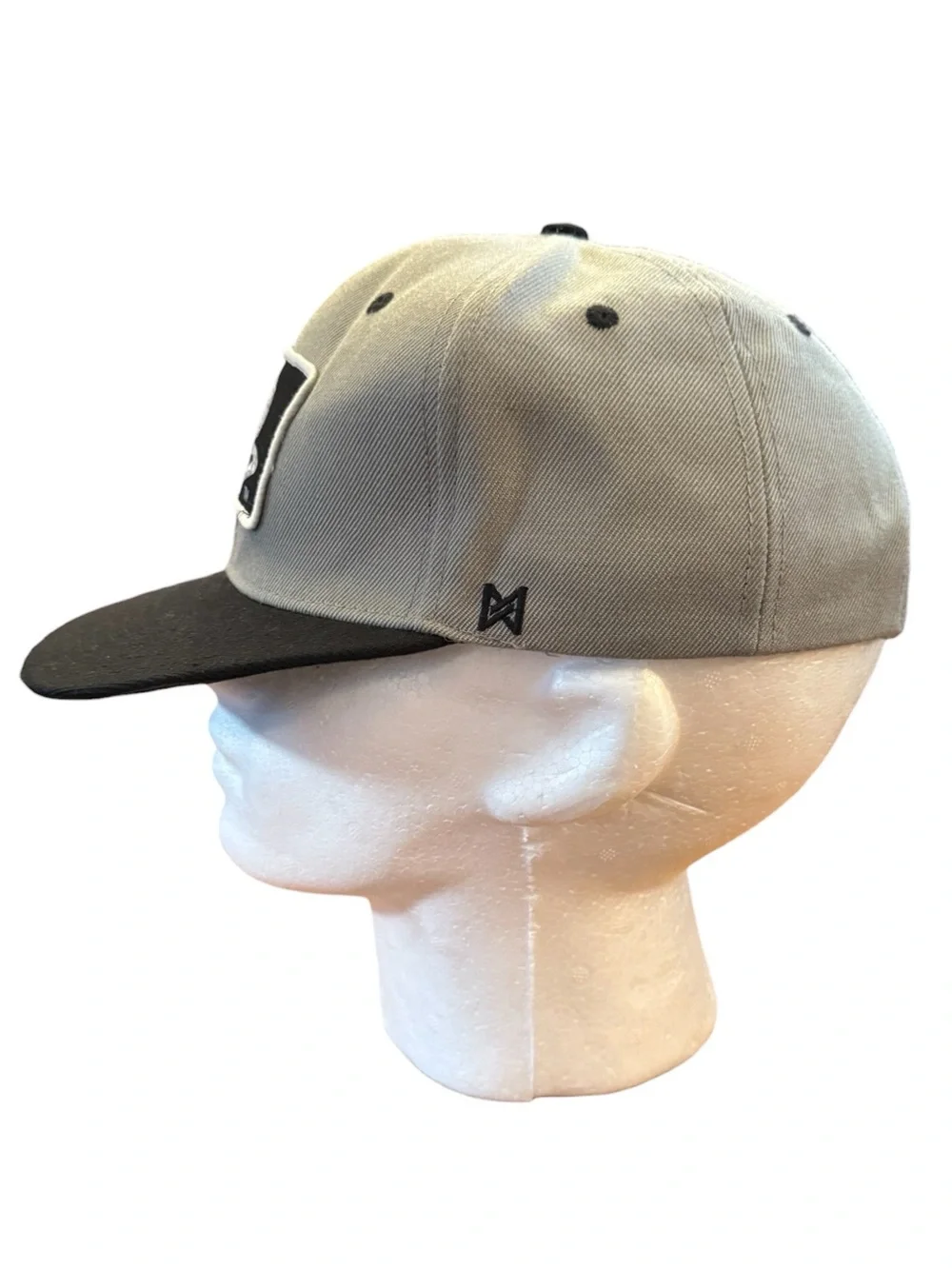 PlayStation PS Logo Snapback Hat Gray Black Sony Gaming Gamer Cap Y2K Style